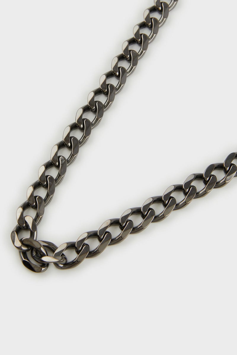 DeFacto Black Man Atolyewolf x Defacto Man Thick Chain Necklace Casual - Image 3